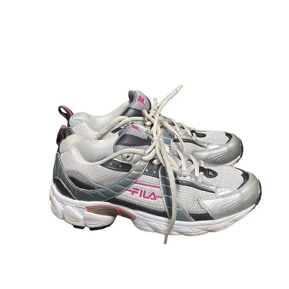 Fila Gray & Pink Athletic Sneakers Size 7.5